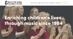 Desktop Screenshot of hvcchoirs.com